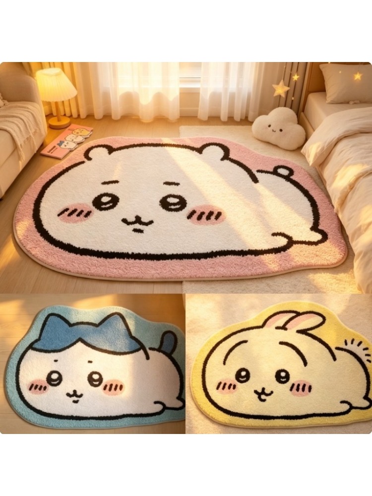 Home Bathroom Floor Mats - سجادة كرتونية على شكل شخصيات تشييكاوا،