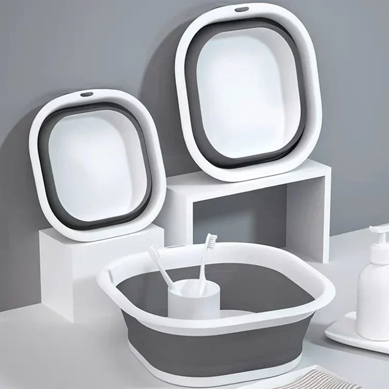 Home Bathroom Tub - حوض غسيل بلاستيكي قابل للطي، حوض