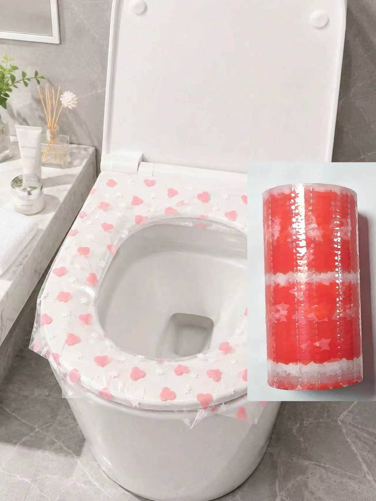 Home Bathroom Equipment - 133 قطعة/لفة من أغطية مقاعد المرحاض