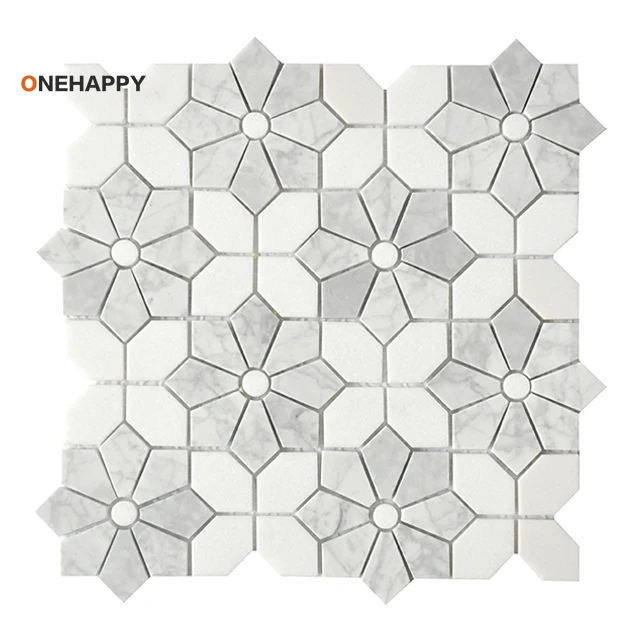 Home Bathroom Tiles Design - بلاط رخامي فسيفساء للمطبخ والحمام تصميم