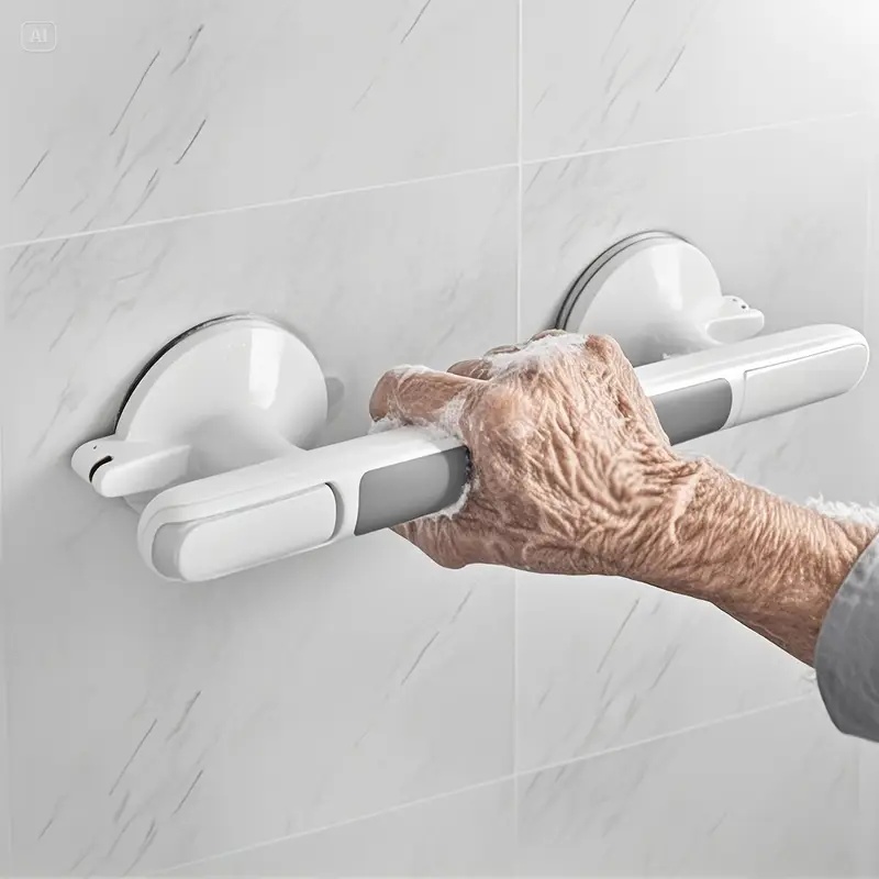 Home Bathroom Tiles Design - مقبض أمان للمسنين - لا يتطلب