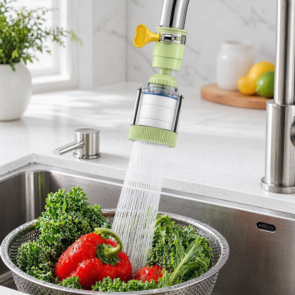 Home Bathroom Water Filter - فلتر صنبور عالمي قابل للدوران 360