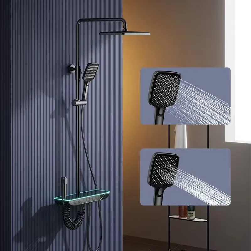 Home Bath - طقم دش ذكي رقمي ثرموستاتي من