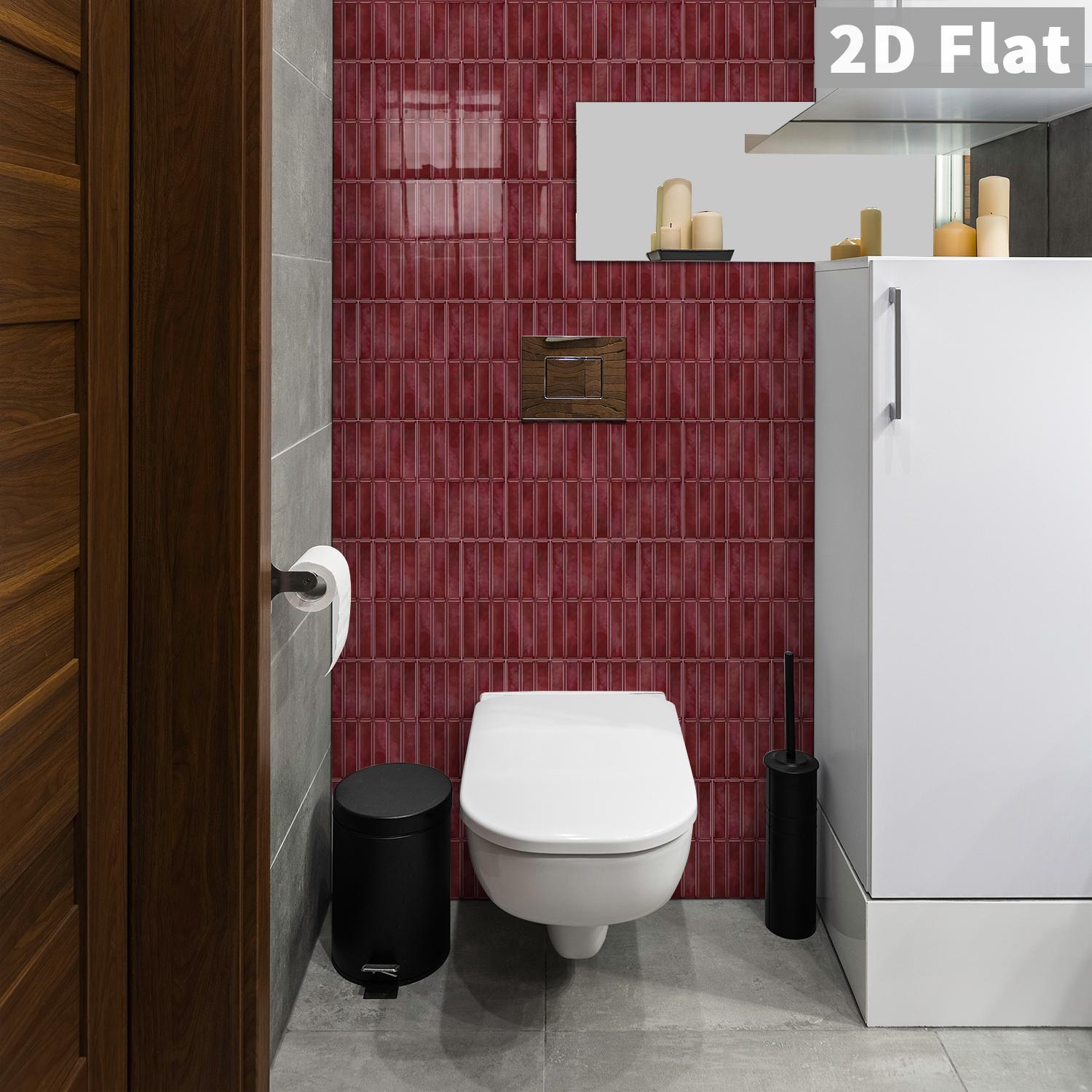 14 قطعة من ملصقات البلاط ذاتية - مراجعة Home Bathroom Tiles Design وسعره