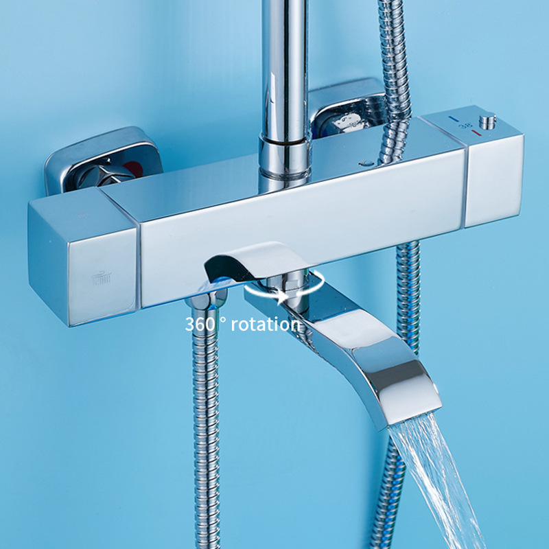 مجموعة دش حرارية من الفولاذ ال - مراجعة Home One Bathroom وسعره
