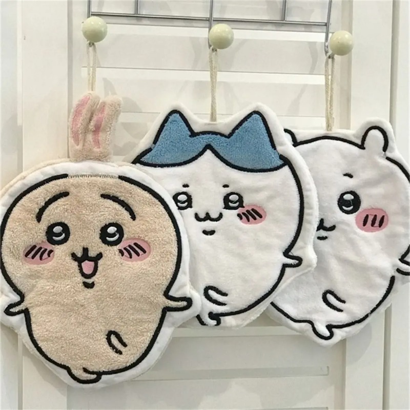 Chiikawa Usaqi Xiaobajii منشفة - مراجعة Home Bathroom Equipment وسعره