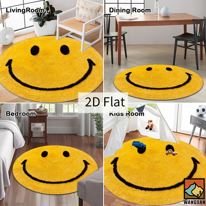 سجادة دائرية من الفلانيل بتصمي - مراجعة Home Bathroom Floor Mats وسعره