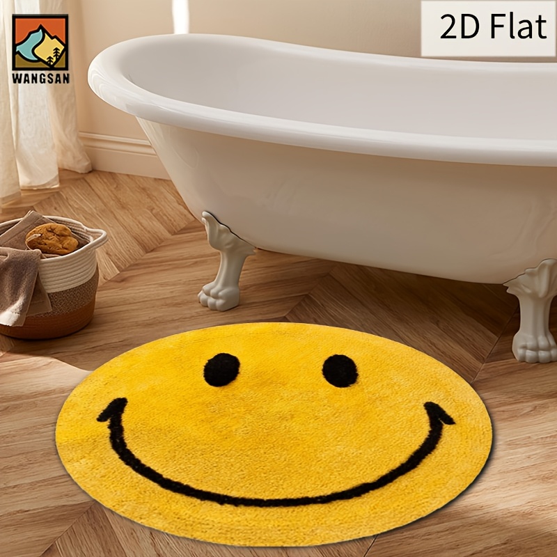 سجادة دائرية من الفلانيل بتصمي - مراجعة Home Bathroom Floor Mats وسعره