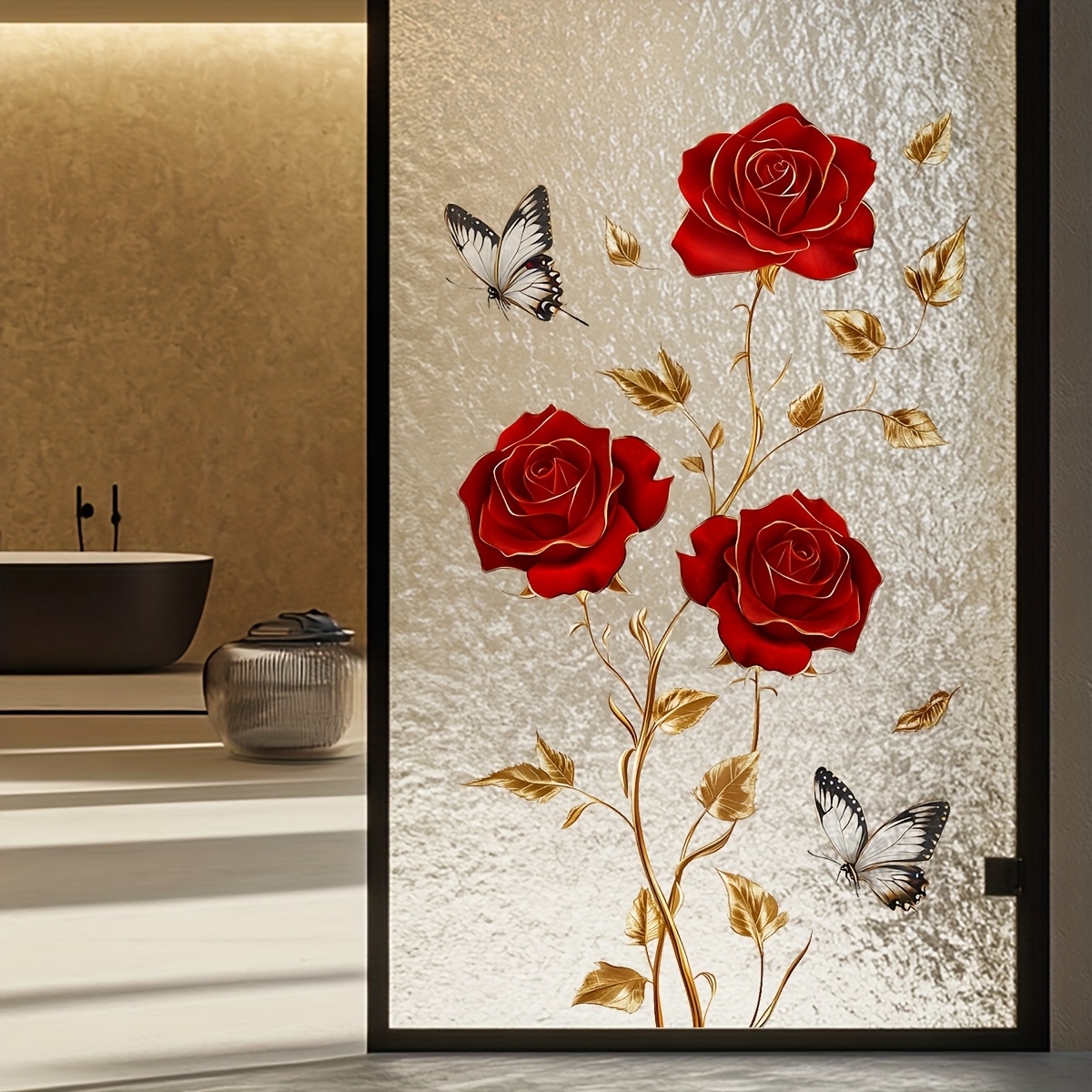 ملصق نافذة وجدار على شكل فراشة - مراجعة Home One Bathroom وسعره