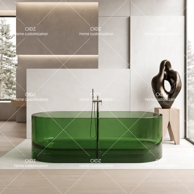 حوض استحمام قائم بذاته شفاف من - مراجعة Home Bathroom Tub وسعره
