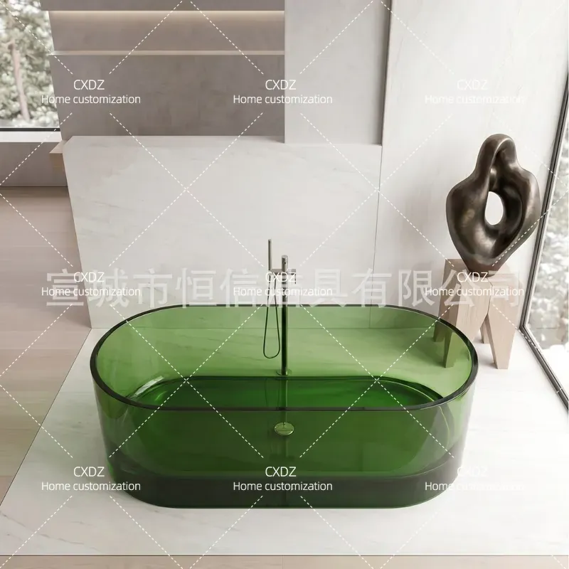 حوض استحمام قائم بذاته شفاف من - مراجعة Home Bathroom Tub وسعره
