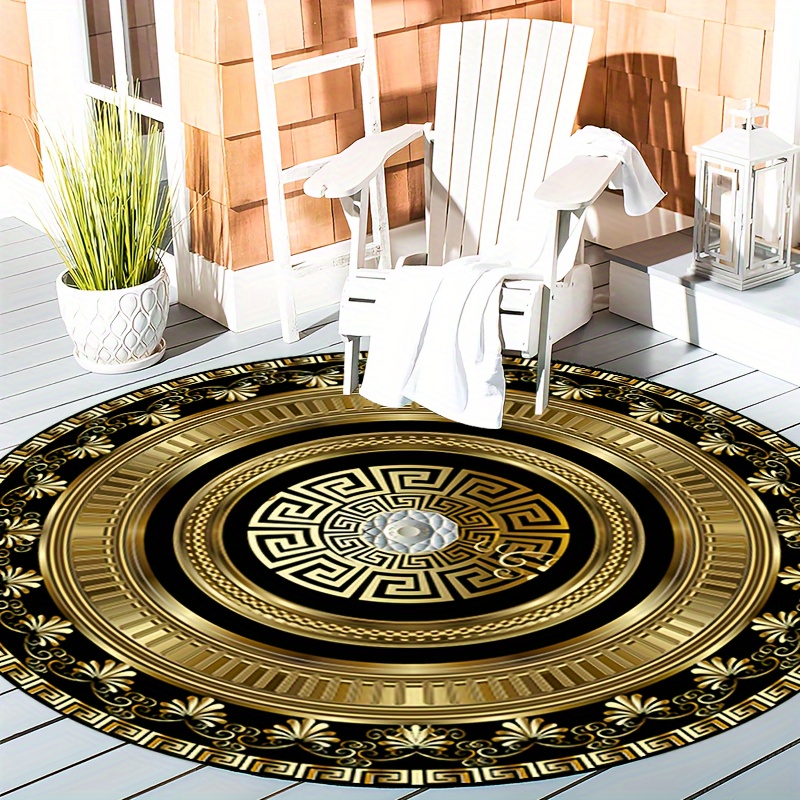 سجادة دائرية بنمط المفتاح اليو - مراجعة Home Bathroom Floor Mats وسعره