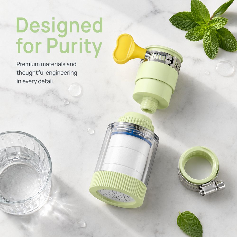 فلتر صنبور عالمي قابل للدوران  - مراجعة Home Bathroom Water Filter وسعره