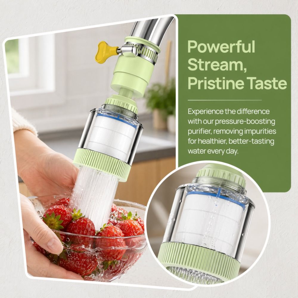 فلتر صنبور عالمي قابل للدوران  - مراجعة Home Bathroom Water Filter وسعره