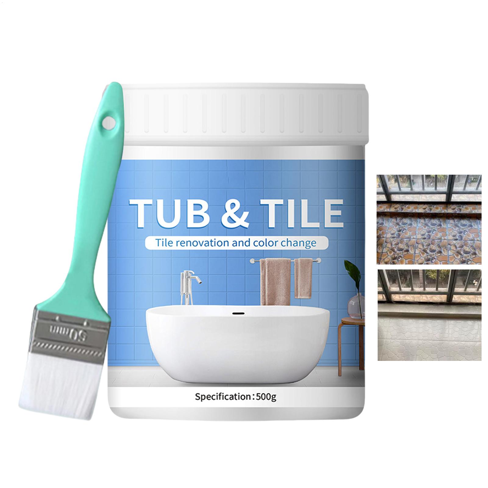 طقم طلاء بلاط الحمام 500 جرام، - مراجعة Home Bathroom Tub وسعره